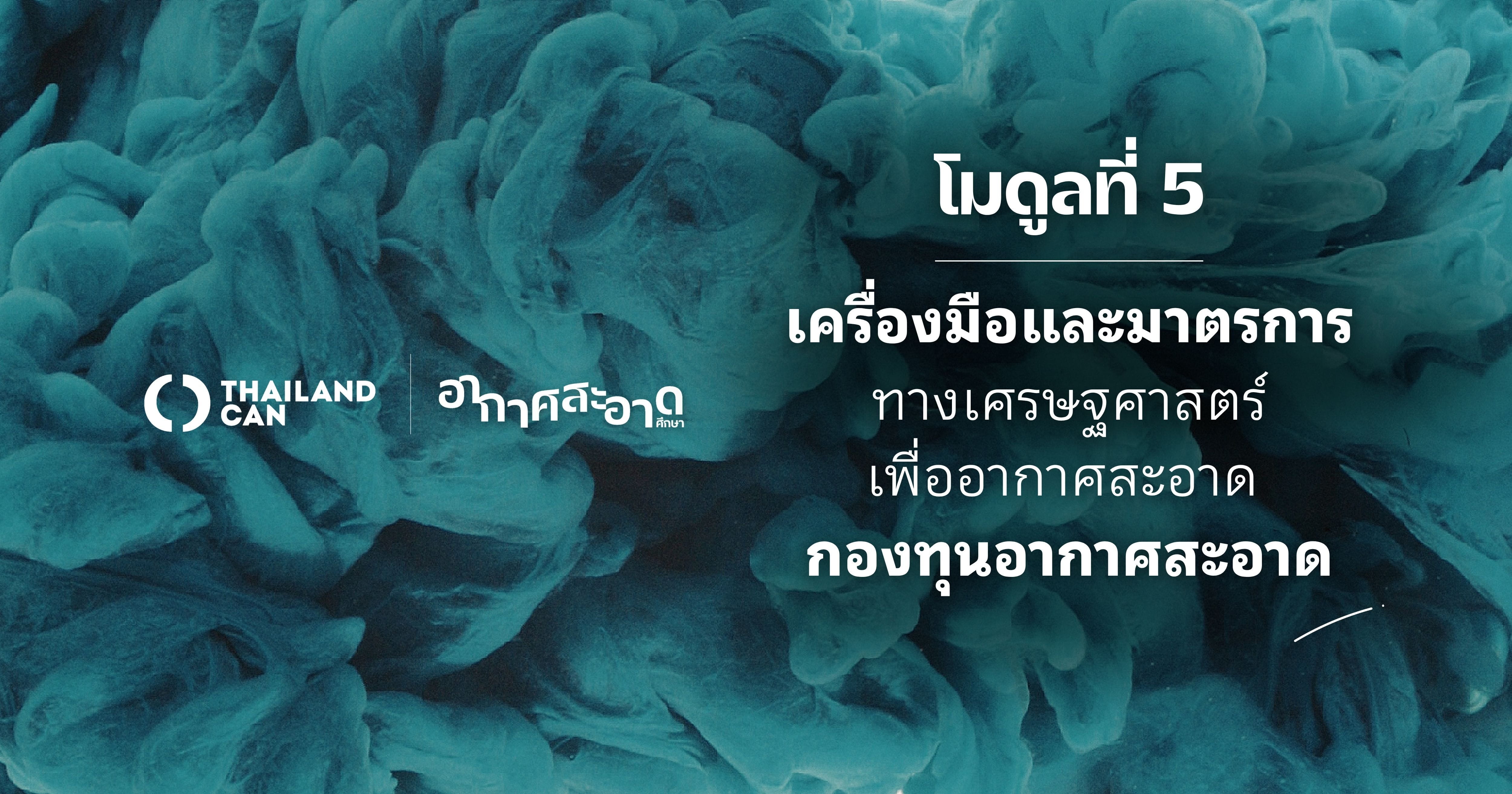 โมดูลที่ 5 : เครื่องมือและมาตรการทางเศรษฐศาสตร์เพื่ออากาศสะอาด กองทุนอากาศสะอาด